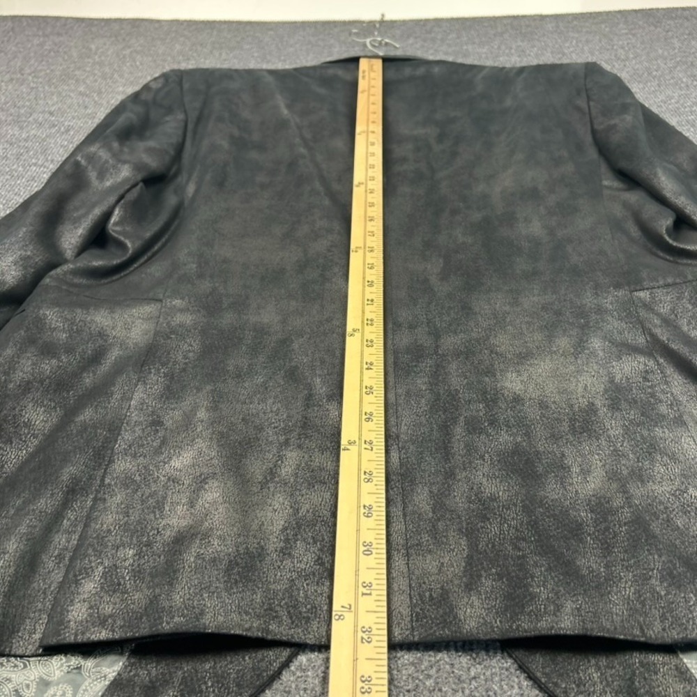 Cremieux Monet Sport Jacket Black Faux Suede Leather Paisley Soft Sz 50R - Picture 9 of 16